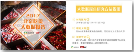 360搜索&BTV《北京吃货大数据》出炉 揭秘3大饮食潮流趋势