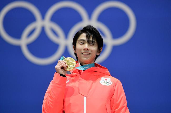 北京时间2月18日,日本的花滑男神羽生结弦在平昌冬奥达成卫冕的伟业